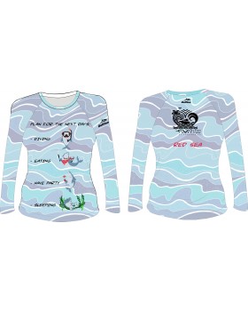 Дамска ликра с дълъг ръкав blue funny sharks Дамска ликра с дълъг ръкав blue funny sharks