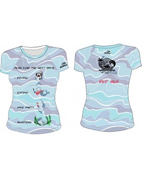 Дамска тениска blue funny sharks Дамска тениска blue funny sharks