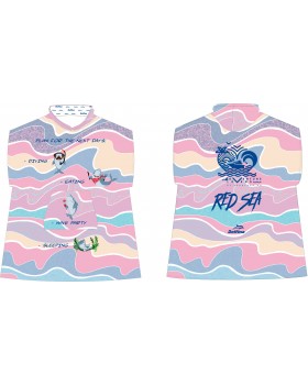 Пончо pink funny sharks Пончо pink funny sharks