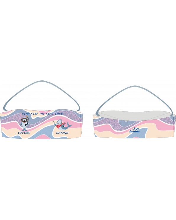 Дамски бански бандо pink Red Sea